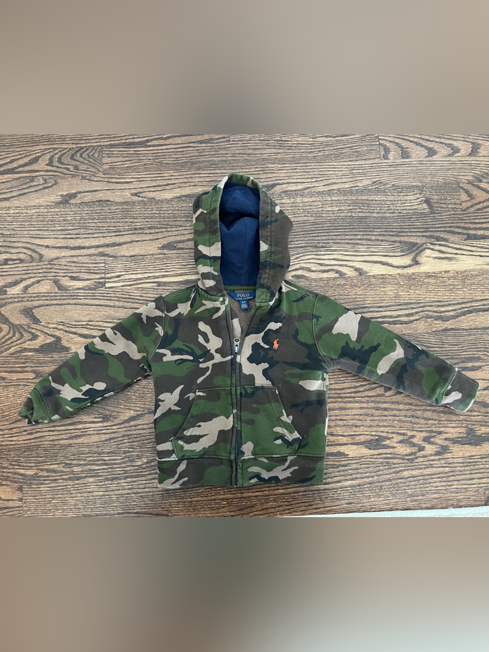 Kids 3T Polo Camo Zip-Up Hoodie